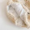 Zimowe maluch odzież baby chłopcy dziewczęta deerlet haftować kapturem pajacyki dzieci chłopiec dziewczyna zagęścić 210429