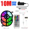 Şeritler LED Şerit Şerit RGB Lamba Renk Arka Işık Değiştirme 5 M 10 M 15 M 20 M TV Arka Plan Aydınlatma Festivali Parti Odası Dekor ABD AB İngiltere