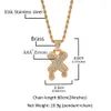 2021 Anpassad Iced Out Initial Drop Letter Namn Hängsmycke Halsband Bling CZ Stone Cubic Zirconia Cursive Charm Smycken Valentine Julfödelsedaggåva För Män Kvinna