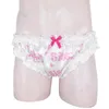 Calcinha masculina g-string sissy lingerie gay super babados jockstraps corte alto calcinhas bloomers sexy u282b