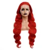 Perruque Lace Front Wig Body Wave brésilienne naturelle, cheveux vierges rouges, couleur Pure, Yirubeauty 150 210180, densité 7833467, 13x4