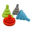 Kitchen Tools Mini Silicone Collapsible Funnel Foldable Funnel for Liquid Transfer 10colors 7.5*8cm 20g