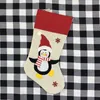 Christmas Stocking Non-woven fabric Old man snowman elk penguin Creative Santa Gift Bag Candy Dcoration Penda MMA200