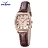 PREMA femmes montres dames marque mode montre-bracelet femme décontracté Quartz cuir horloge goutte 210616