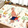Tjocklek 1cm Baby Play Mat Leksaker för barn Rug Playmate Utveckla Mat Baby Room Crawling Pad Folding Mat Pussel Baby Carpet 210724