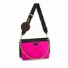 rose zipper handbag