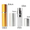 New5ml frasco de perfume viagem recarregável maquiagem frascos de pulverização rrb12714
