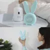 Orelha de coelho bonito conduzido despertador digital eletrônico usb controle sonoro coelho noite lâmpada mesa relógio decoração de casa 211111