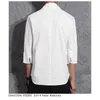 Sinicism Store Hommes Harajuku Coton Lin Tshirt Hommes Été Solide Streetwear Modes Blanc T-shirts Mâle T-shirts D'été 210409