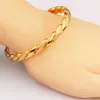 Il più nuovo semplice braccialetto per le donne uomini gioielli regalo vintage oro torsione infinito polsino di rame braccialetto accessori per feste Pulseira Q0719