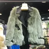 Frauen Pelz frauen Faux 2022 Luxus Echt Mantel Winter Jacke Frauen Natürliche Echte Leder Oberbekleidung Streetwear Dicke Warme