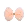 Baby Girls Tulle Star Barrettes Hairpins Hair Bow Barrette Kids Paillette Hairpin Clips Clips Clips with Clow Propped Bows Blin6239500