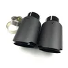 One Piece Full Matte carbon Fiber For Universal Akrapovic Exhaust Muffler Tail Tips Auto Car Cover Styling