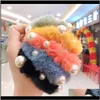 Baby, & Maternitywinter Children Cute Colors Faux Fur Pearl Elastic Girls Sweet Soft Scrunchies Rubber Bands Kids Hair Aessories Drop Delive