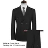 2Pcs Neue Männer Business Anzug 2021 Zweireiher Gestreiften Revers Formale Blazer Hosen Anzug Set Kostüm Homme Kleiden x0909