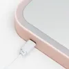 Kompaktowe lusterka makijażu lustra z LED Light Jotoping USB ładowanie pulpitu składany przenośny makijaż