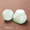 Бутылки для хранения банки 5pcs лот пустой градиент зеленый стеклян