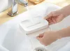 Creative Toilet Magic Paste Drain Soap Dish Rack Bathroom No Punching Wall Soap Box White Dishes Convenient And Practical