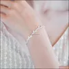 Charm Bracelets Jewelrywomens Exquisite Sier Jewelry Simple Student Personality Fresh Moonlight Forest Girlfriends Bracelet Drop Delivery 20