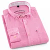 Aoliwen brand men Spring New Men's Long Sleeve Comfortable Soft 80% Cotton Multicolor Casual Shirt Long Sleeve Street Top G0105