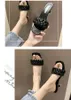 2021 Women Summer Slides Slipper High Quality Weave Open Toe Flat Casual Leisure Sandal Female Beach Flip Flops