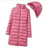 SEDUTMO hiver femmes doudounes longues Ultra léger mince manteau décontracté bouffant veste mince supprimer Parka à capuche ED1275 211018
