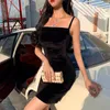Sexy Dress Women Sheath Suede Suspender Slim Off Shoulder Backless Lady Night Club Party Fashion Girl Ches #45 Casual Dresses