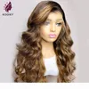 Highlight Blonde Brown Body Wave Left Part 13x4 Lace Front Human Hair Wigs 180 Density With Baby Hair Malaysian Remy Lace Wigs8476126