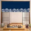 Gardin draperier japansk stil horisontell butik kök kommersiell dörr lyx guld partition halv hängande