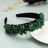 Bandeau en cristal de luxe pour fille élégant fait à la main strass bandeau perlé accessoires de cheveux de mariage de mariée