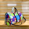 Designer Duffel bag 50cm High quality Leather Luggage Colorful Large Capcity Gym Pocket Travel Weekend Bags Purse