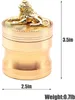 Heavy-Duty Large Spice Crusher with Solid Lion Shape On the Lid (Rose gold) grinder