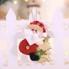 Dekoracje świąteczne Cute Dancing Santa Claus Snowman Dolls Xmas Drzewo Wisiorek Dzieci Prezent W-01296