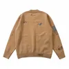 Long Sleeve V-Neck Brown Adererror Pullover Embroidery Sweater Men Women 1:1 Best Quality Ader Error Hoodie Sweatshirts