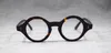 Unisex Vintage Round Plate Glasses Ram 40 mm Liten Rundrunda