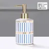 Dispenser di sapone liquido Lozione per shampoo in ceramica creativa Bottiglia vuota Nordic Room Seifenspender Accessori per il bagno DF50B