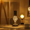 Art LED Table Lamp Reading Lamps Night Light Bedroom Bedside Lights Desk Lighting Living Room Retro Classic Iron Home Decoration