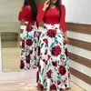 Verão O-pescoço de manga curta Mulheres DR2020 Sexy Casual Floral Vestidos Longos Slim Elegante Moda Drvestidos Plus Size 5XL X0529