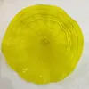 Modern Lamp Green Yellow Orange Wall Mounted Plate Murano Glass Platters for Home Hanging Decorative Art Diameter 20 to 45 CM