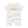 Baby Romper Fashion Letter Boy Clothes White Pink Green Long Sleeve Brand Newborn Babies Girls Rompers 024 månader5696334