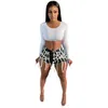Moda Dziewczyny Denim Spodenki Letnie Test Sprzedaż Zipper Hollow Out Bandaż String Tassels High Waist Casual Jeans Street Wear 210621