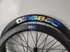 NUOVE ruote in carbonio freno a disco UD opaco OEM LEERUN logo 700C copertoncino tubeless ruote in carbonio 38-50-60-80mm