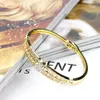 Sunspicems Gold Color Full Rhinestone Cuff Bracelet Bangle for Women Arabic Ethnic Wedding Party Jewelry Morocco Bridal Gift Q0719