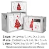 Papier Kerst Gift Tas Candy Cookie Huidige Wraps Xmas Tree Snowflake Handtas Party Goodie Verpakking Tassen Box Tote Holiday Decoration HY0119