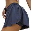 Running Shorts 2021 Plus Storlek Kvinnor Casual Sports Kjol 2 i 1 Snabb Tennis Gym Yoga