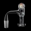 Solda totalmente borda chanfrada terp slurpers quartzo banger fumar unhas com tampa de carburador de 22 mm contas de 14 mm e pílula de vidro 1 peça pérola de 6 mm para bongs de água