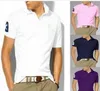Märke Kläder Män Polo Skjorta Krokodil Broderi Business Casual Solid Man Polos Shirts Kortärmad Högkvalitativ Man Classic T-shirt C1