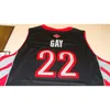 Rudy Gay Black Basketball Jersey Swingman Hommes Femmes Maillot de basket-ball jeunesse Taille XS-6XL Ou personnalisé n'importe quel numéro de nom