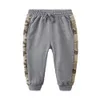 Mudkingdom chłopcy spodnie cargo jesień zima ciepły kamuflaż moda jogger spodnie dla 210615