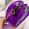 HBP Small Clear Woman Chain Heart Shaped Bag Fashion Wallets Shoulder Purse Personality Bucket Bags282r